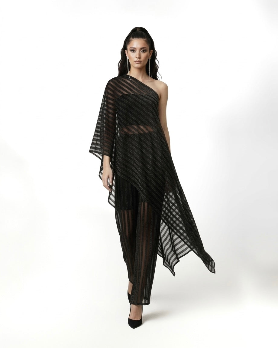 DARCY Knit One-Shoulder Set