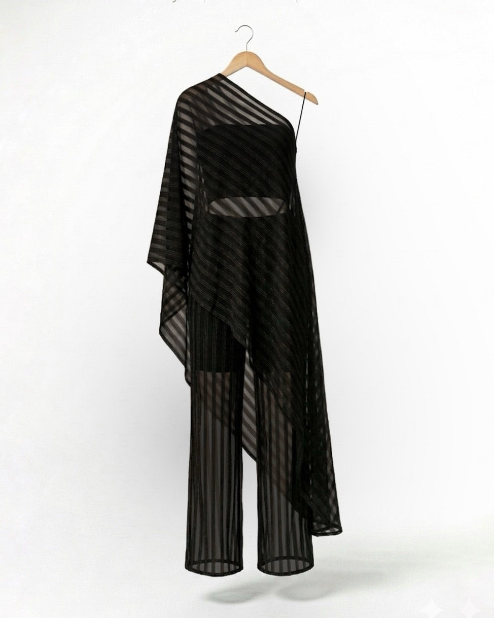 DARCY Knit One-Shoulder Set