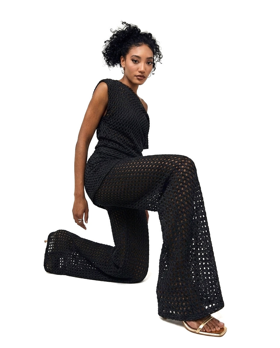 SELENE Knit Pants - Black