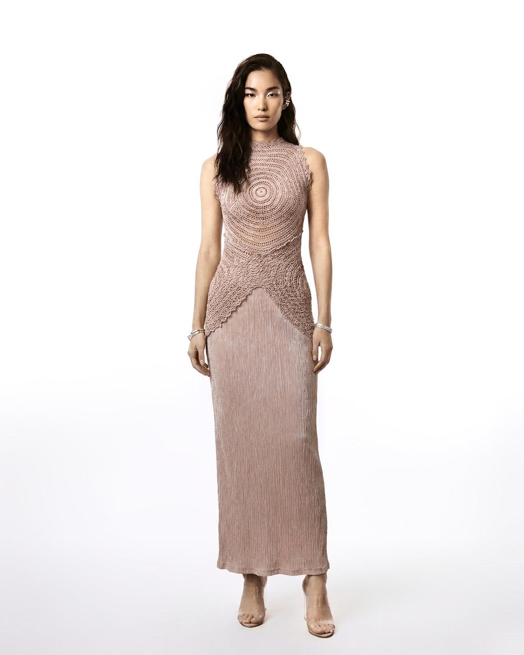 ORIA Crochet Top - Mauve
