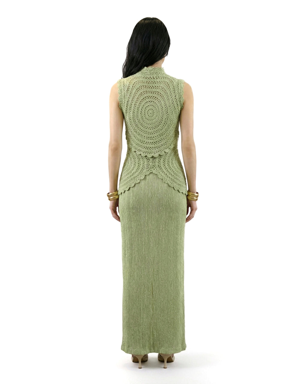 SOL Slit Skirt - Green