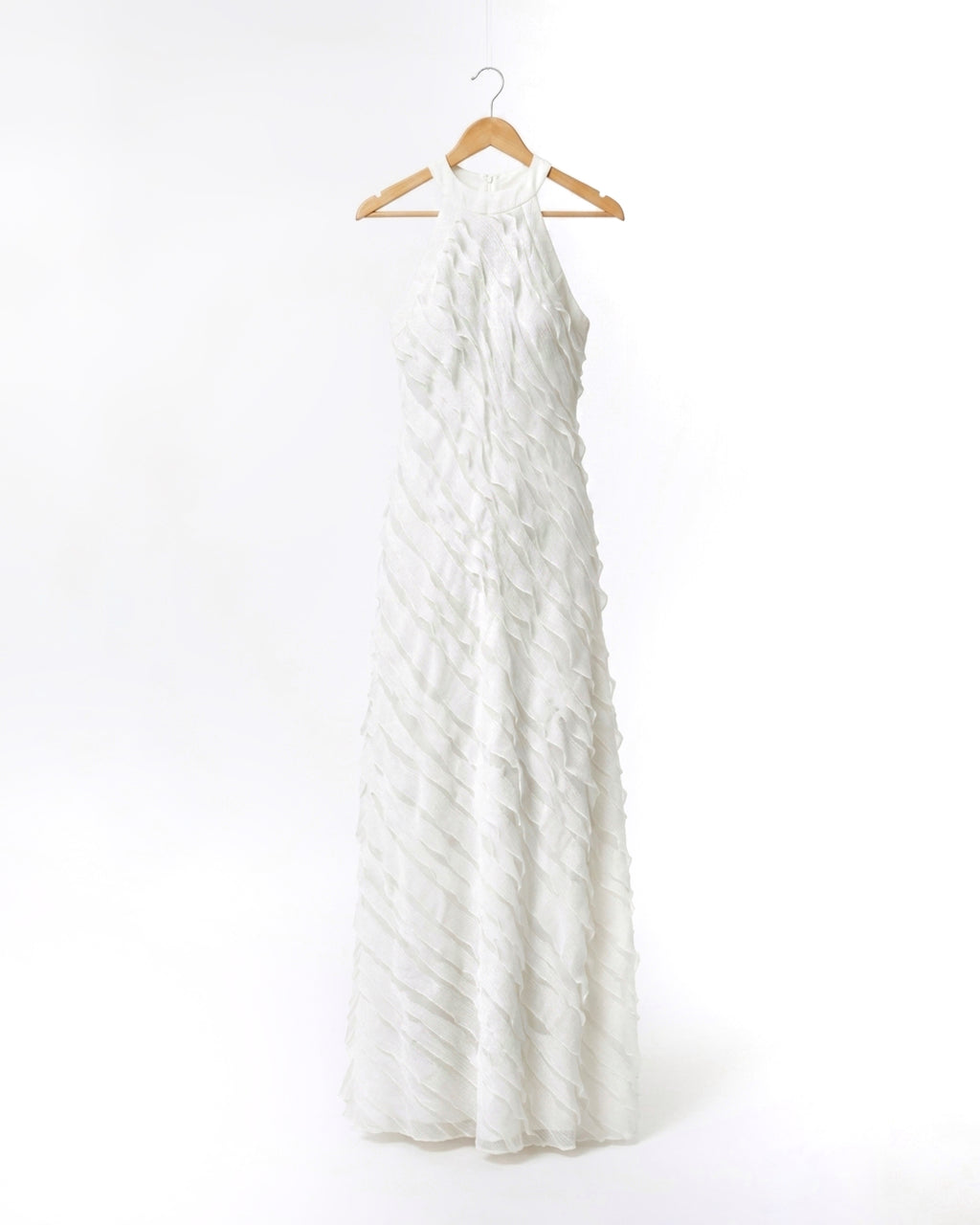 AMARA Ruffle Dress - White