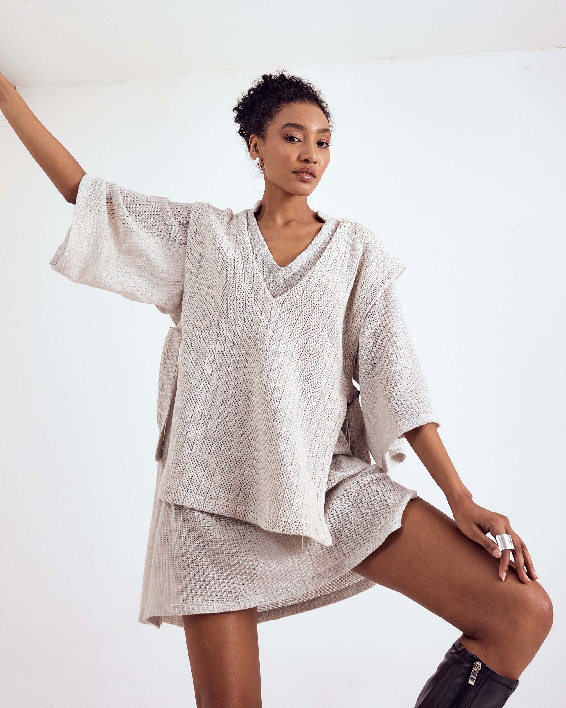 HARPER Knit Side Buckle Vest