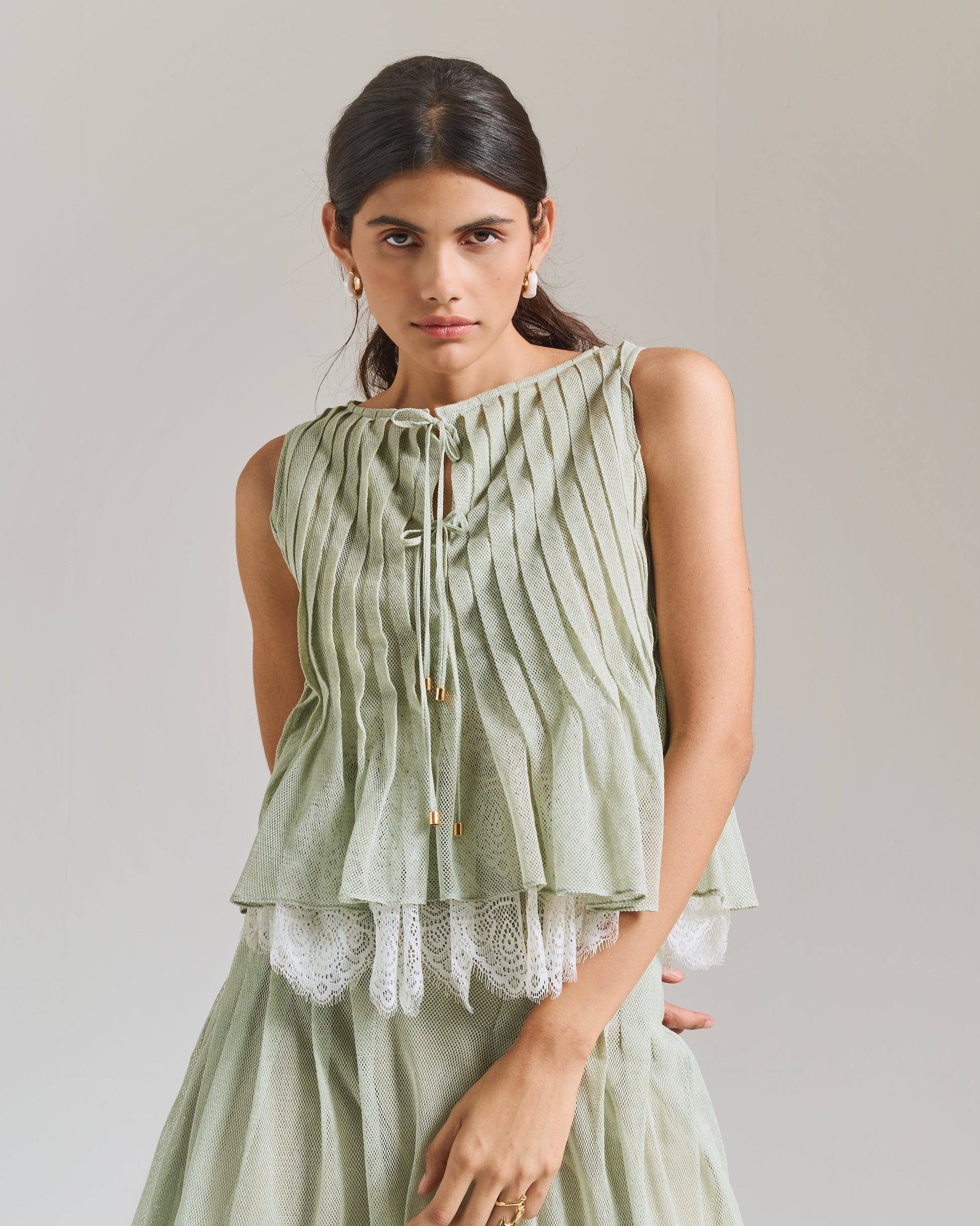 LORA Pleated Top